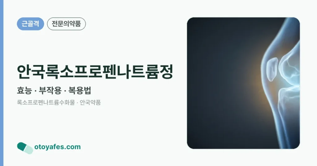 안국록소프로펜나트륨정 정리 썸네일
