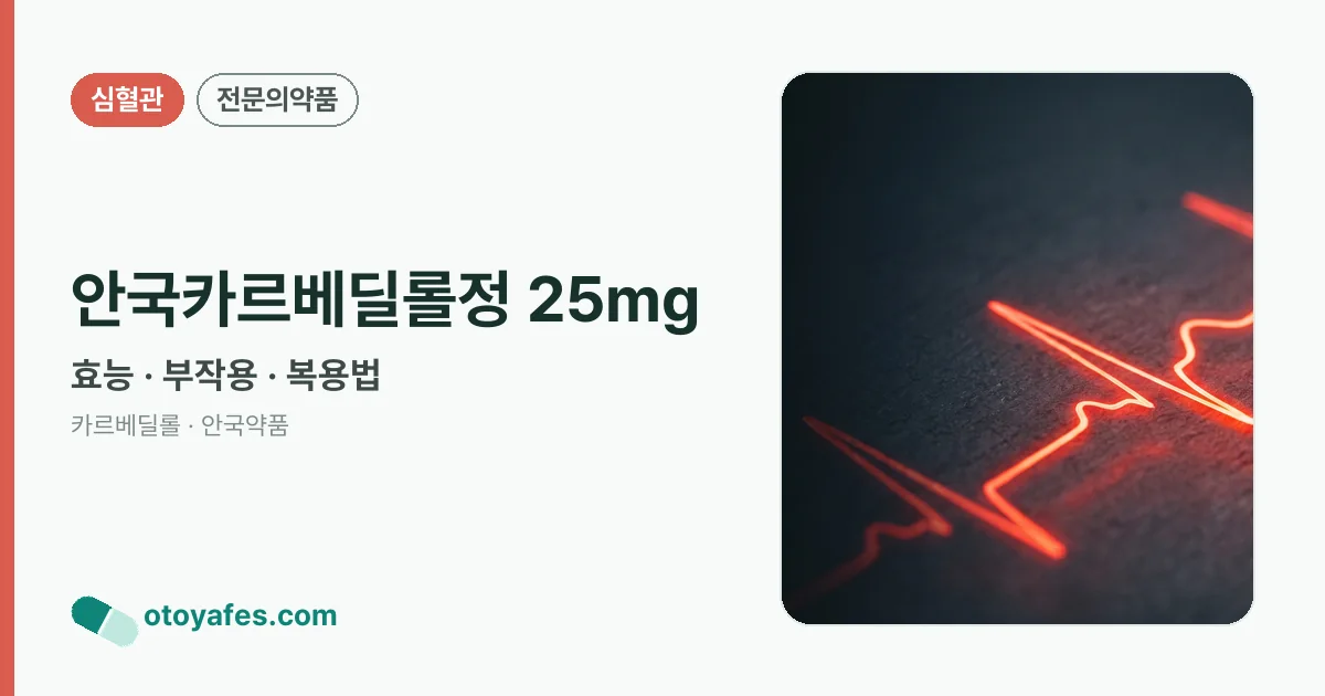 안국카르베딜롤정 25mg 정리 썸네일
