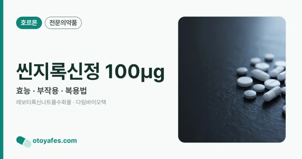 씬지록신정 100㎍ 정리 썸네일