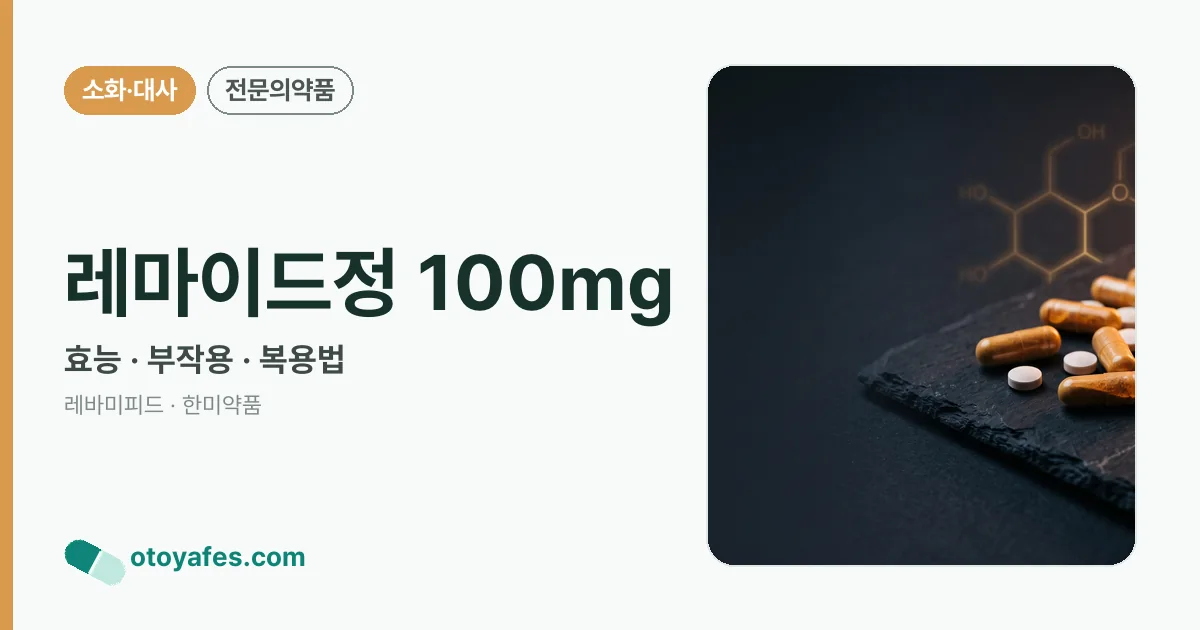 레마이드정 100mg 정리 썸네일