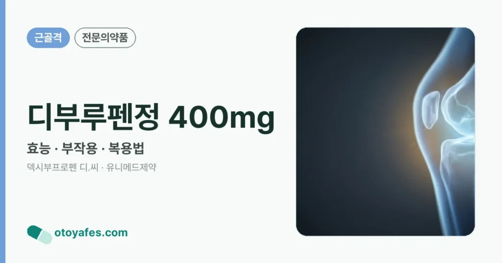 디부루펜정 400mg 정리 썸네일