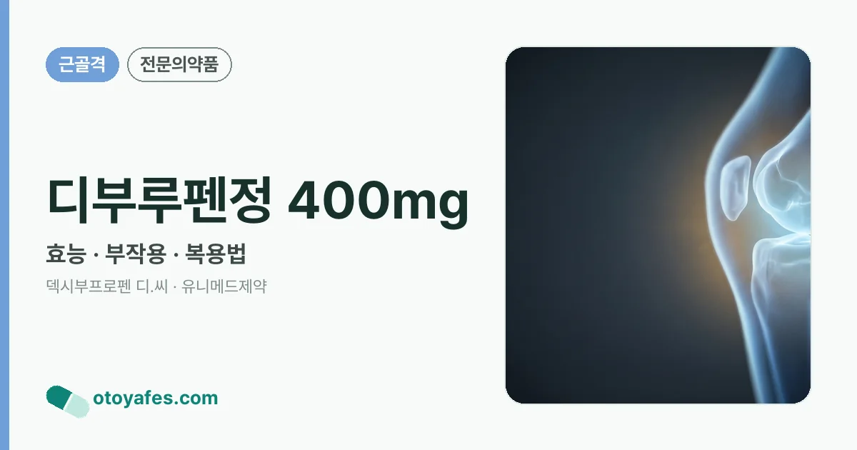 디부루펜정 400mg 정리 썸네일