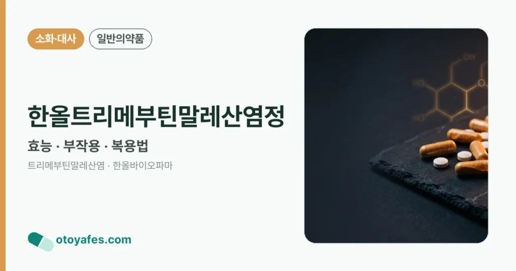 한올트리메부틴말레산염정 정리 썸네일