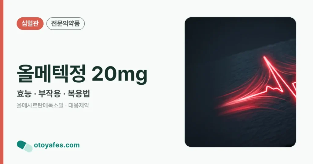올메텍정 20mg 정리 썸네일