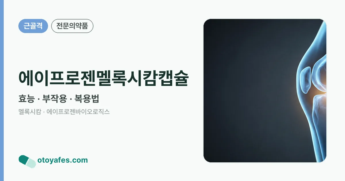 에이프로젠멜록시캄캡슐 정리 썸네일