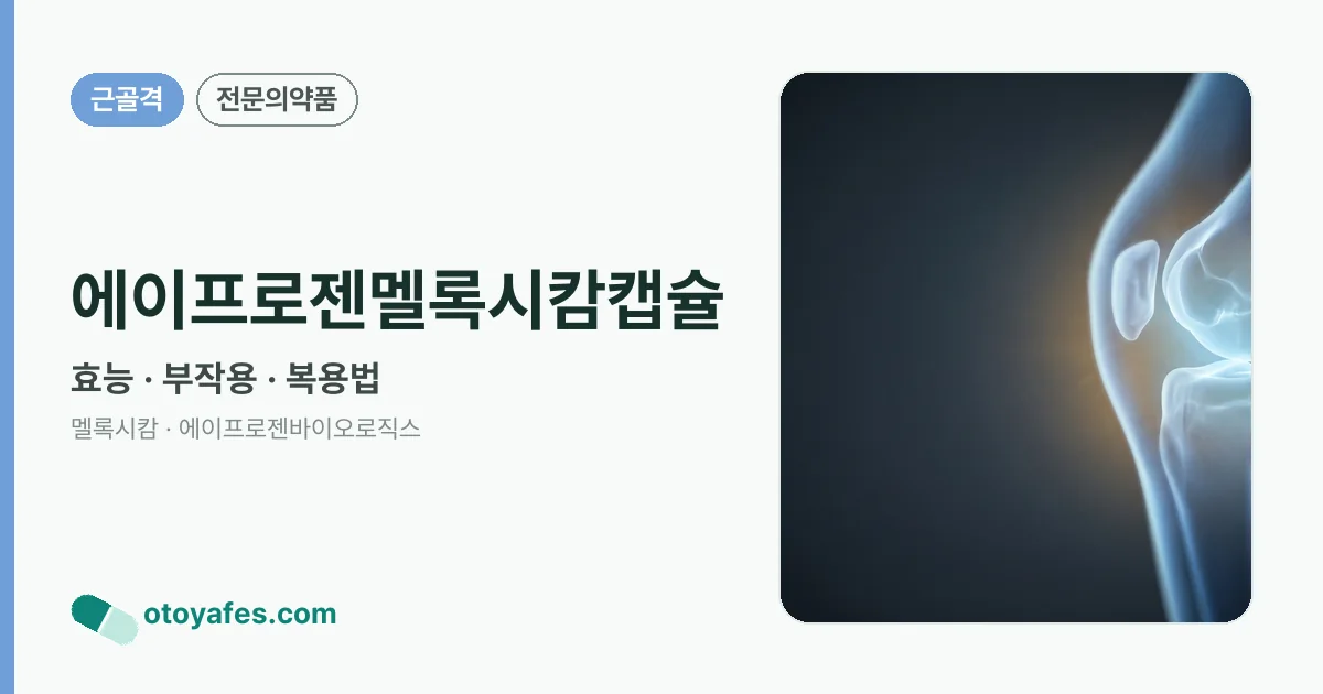 에이프로젠멜록시캄캡슐 정리 썸네일