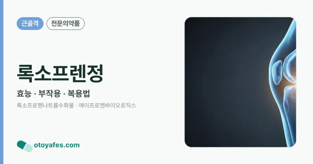 록소프렌정 정리 썸네일