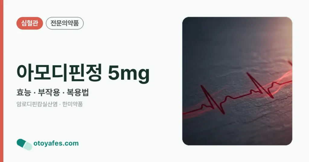 아모디핀정 5mg 정리 썸네일