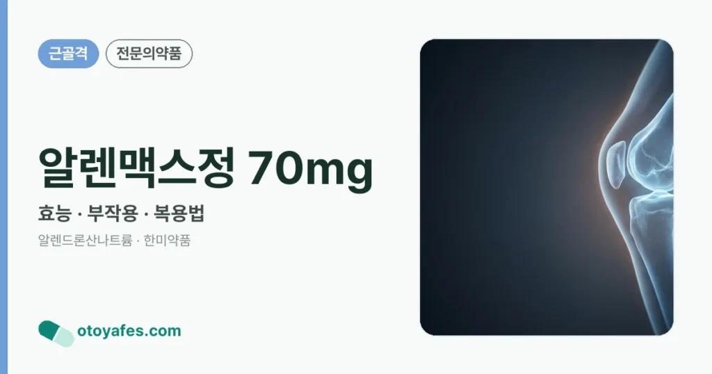 알렌맥스정 70mg 정리 썸네일