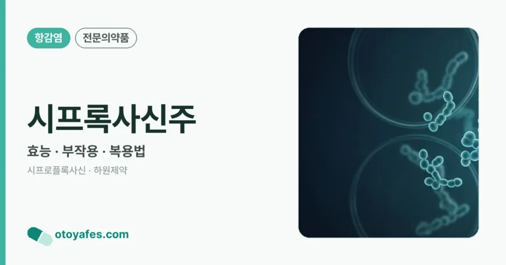 시프록사신주 정리 썸네일