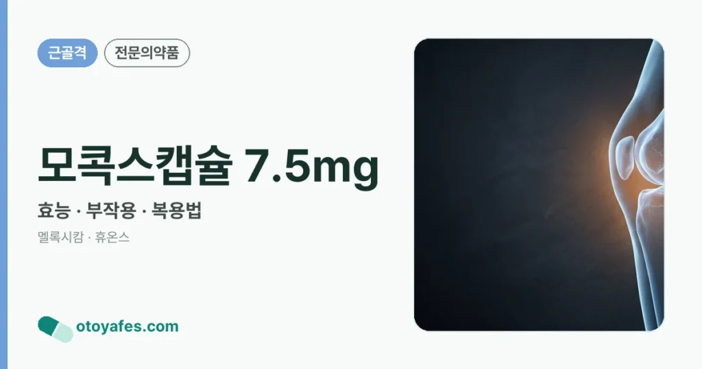 모콕스캡슐 7.5mg 정리 썸네일