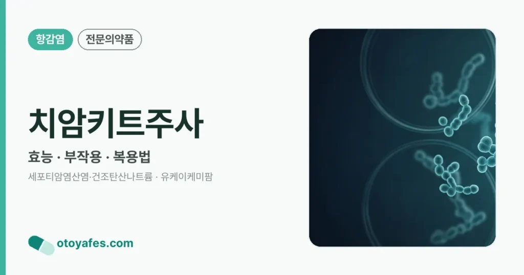 치암키트주사: 5가지 효과와 안전성 분석