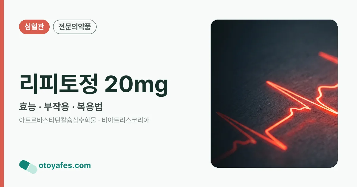 리피토정 20mg 정리 썸네일