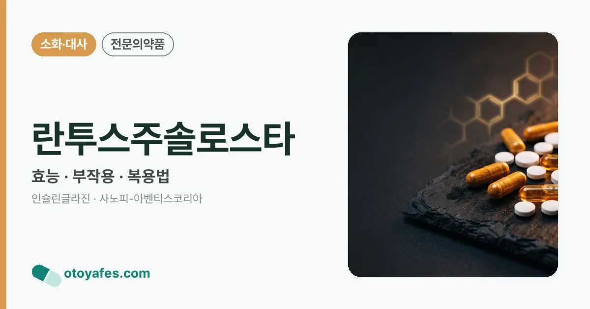 란투스주솔로스타 정리 썸네일