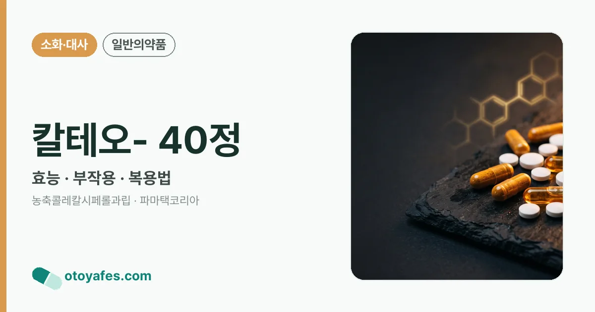 칼테오- 40정 정리 썸네일