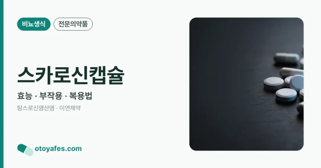 스카로신캡슐 정리 썸네일