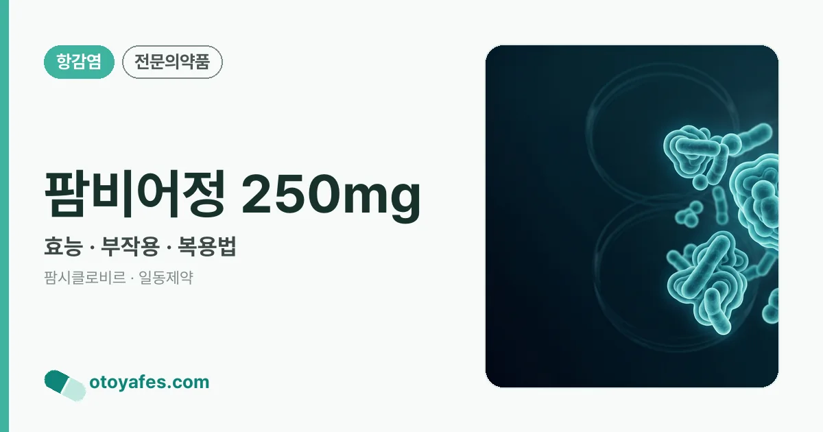 팜비어정 250mg 정리 썸네일