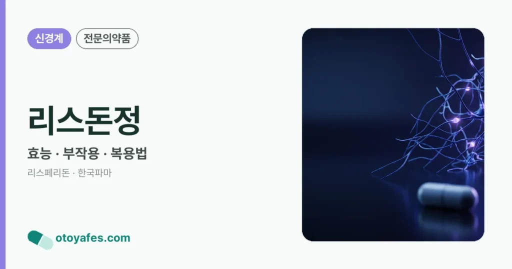 리스돈정 정리 썸네일