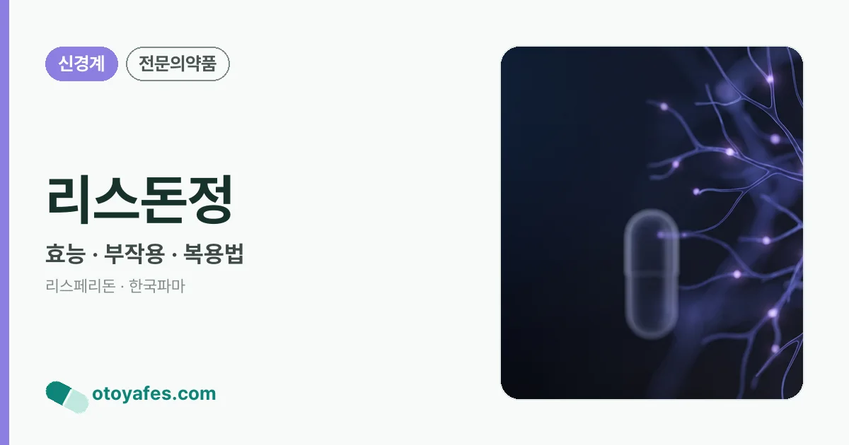 리스돈정 정리 썸네일