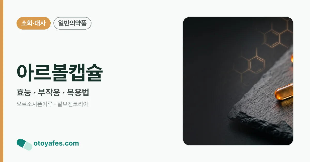 아르볼캡슐 정리 썸네일