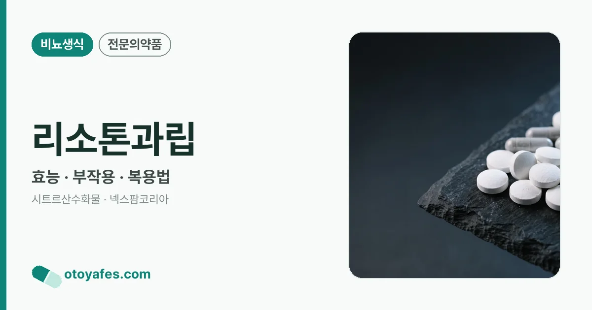 리소톤과립 정리 썸네일