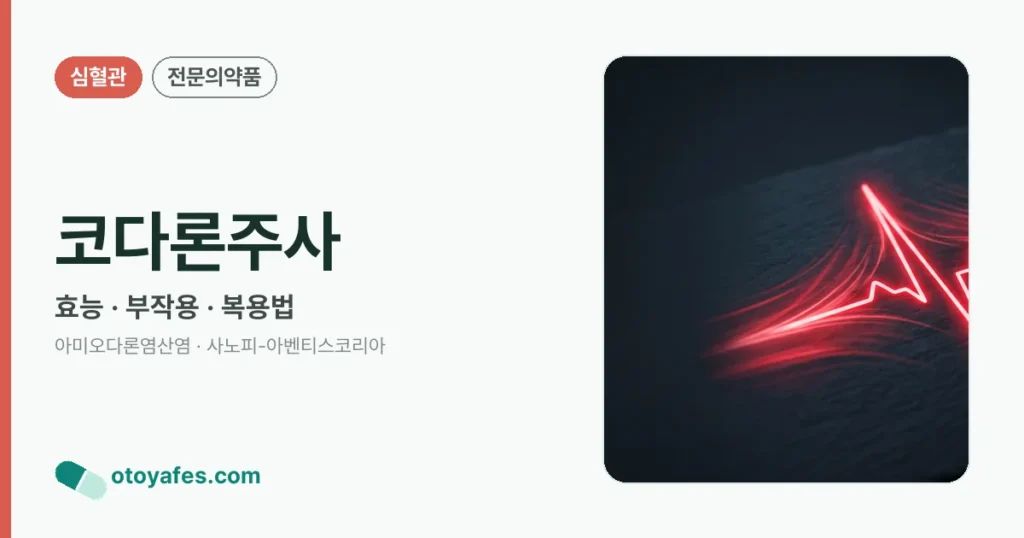 코다론주사 정리 썸네일
