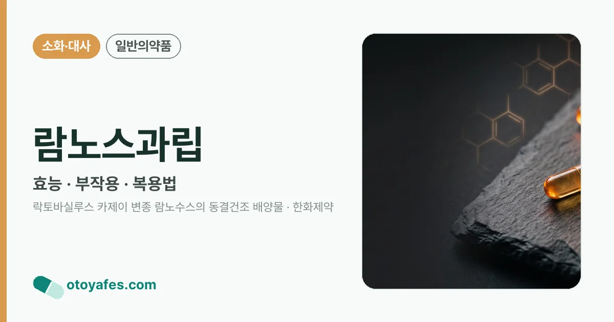 람노스과립 정리 썸네일