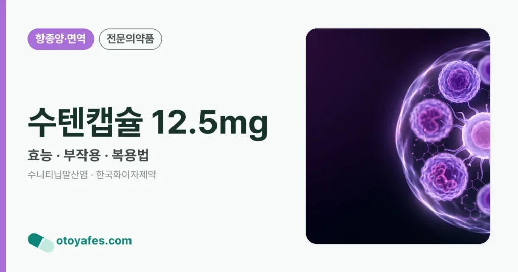 수텐캡슐 12.5mg 정리 썸네일