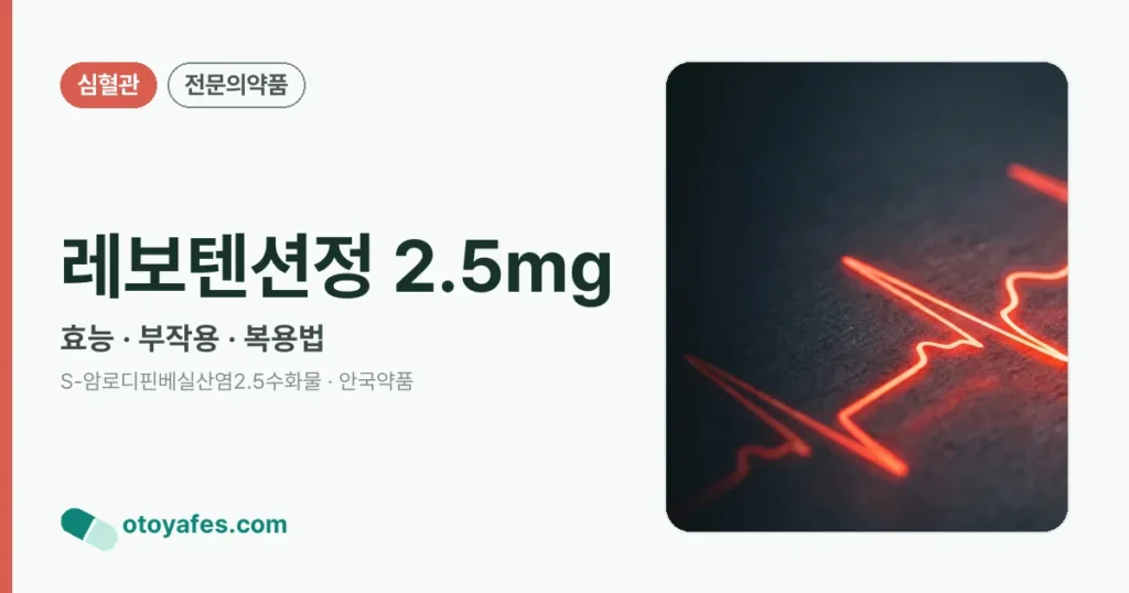 레보텐션정 2.5mg 정리 썸네일