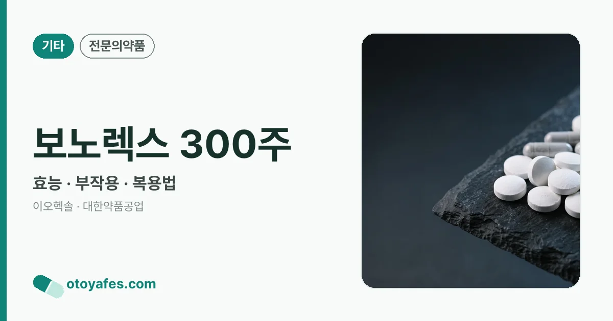 보노렉스 300주 정리 썸네일