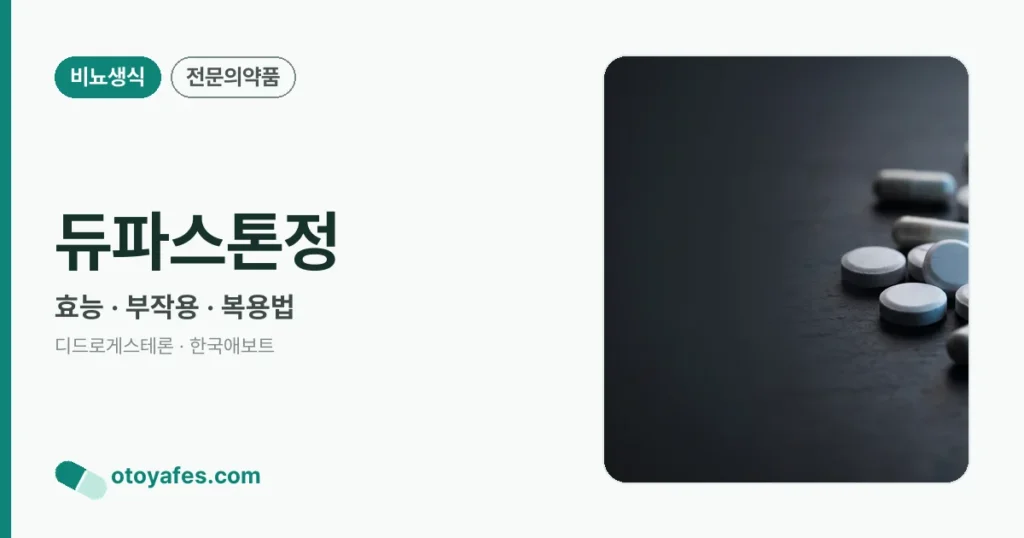 듀파스톤정 정리 썸네일