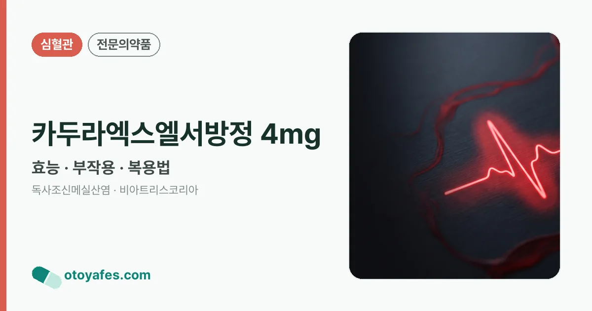 카두라엑스엘서방정 4mg 정리 썸네일