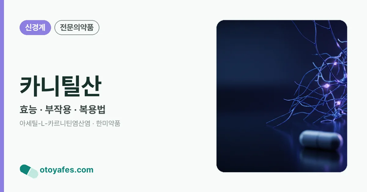 카니틸산 정리 썸네일
