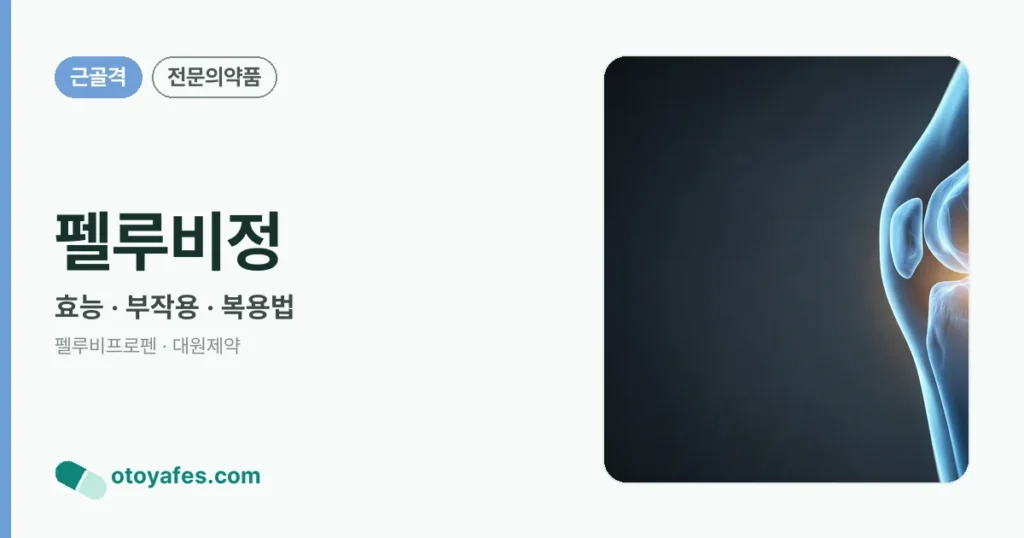 펠루비정의 5가지 효과와 주의사항