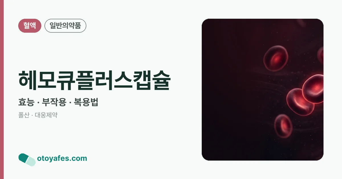 헤모큐플러스캡슐 정리 썸네일