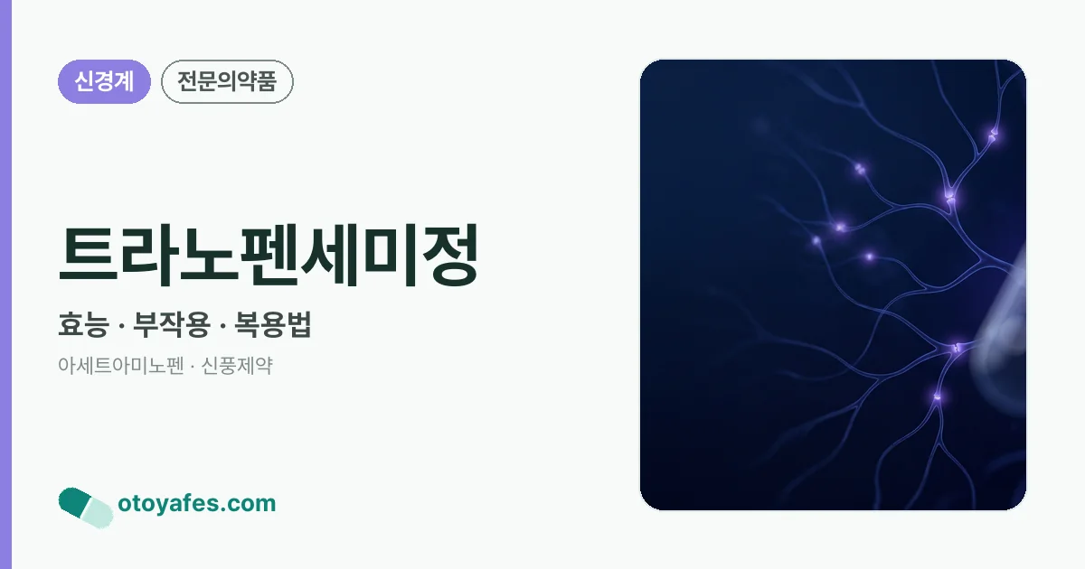 트라노펜세미정 정리 썸네일