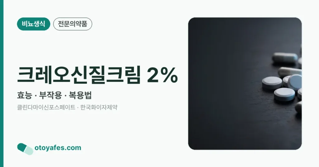 크레오신질크림 2% 정리 썸네일