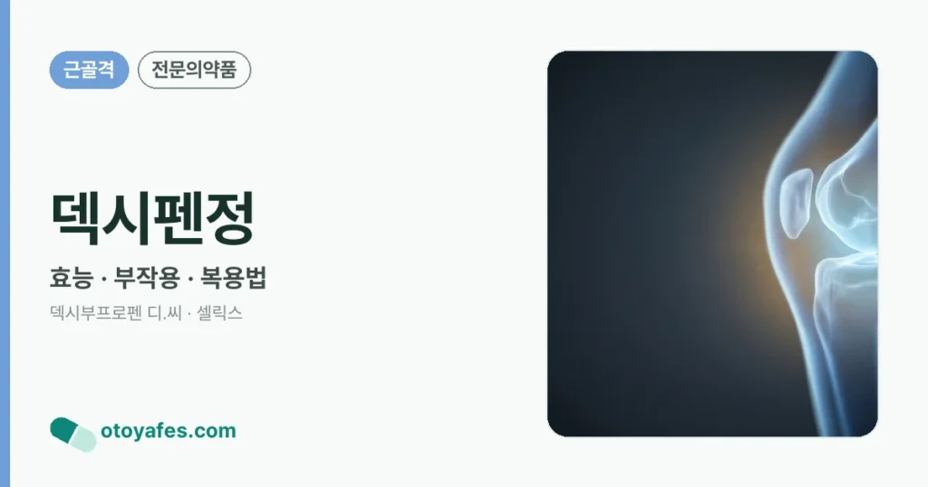 덱시펜정 정리 썸네일
