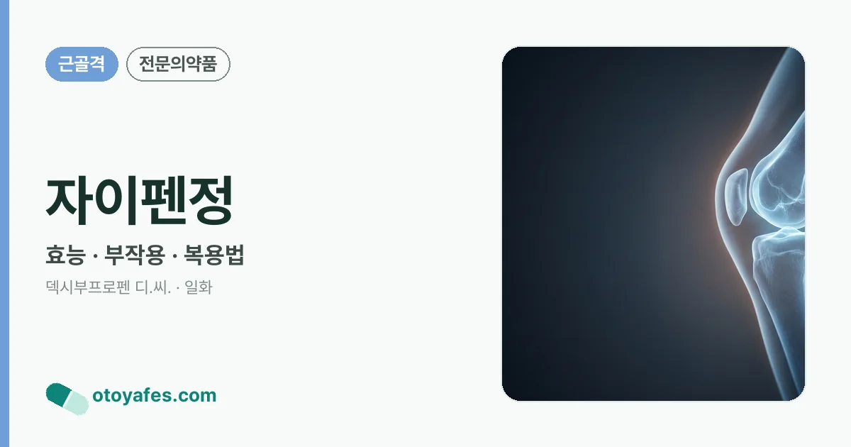 자이펜정 정리 썸네일