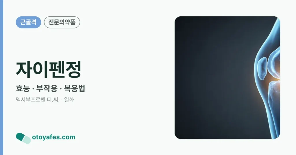자이펜정 정리 썸네일