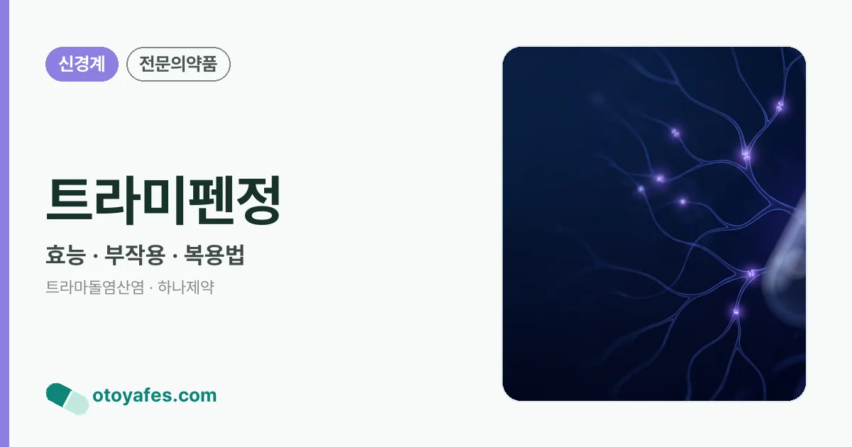트라미펜정 정리 썸네일