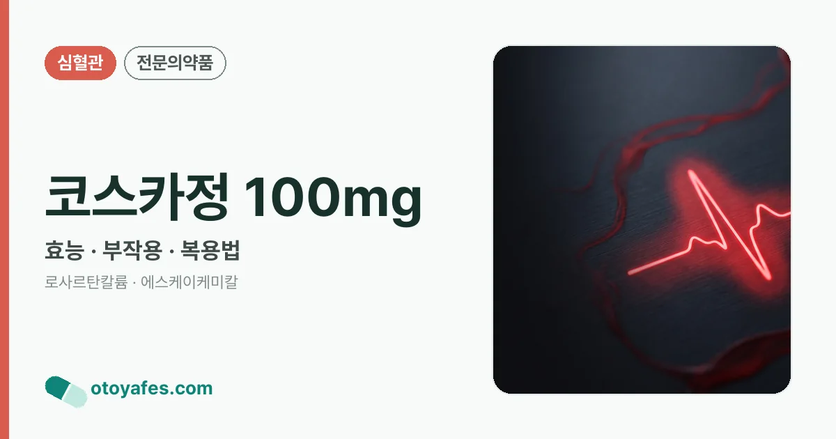 코스카정 100mg 정리 썸네일