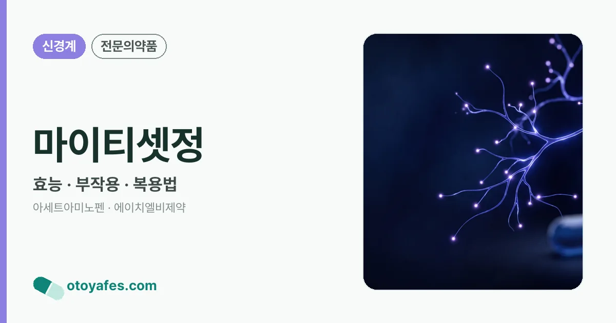 마이티셋정 정리 썸네일