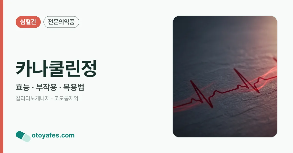 카나쿨린정 정리 썸네일