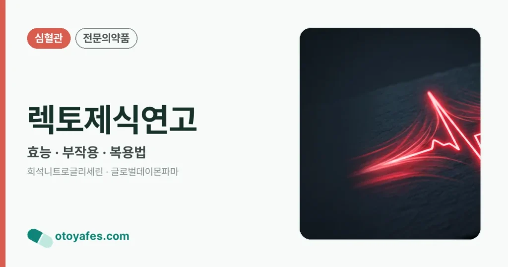 렉토제식연고 정리 썸네일