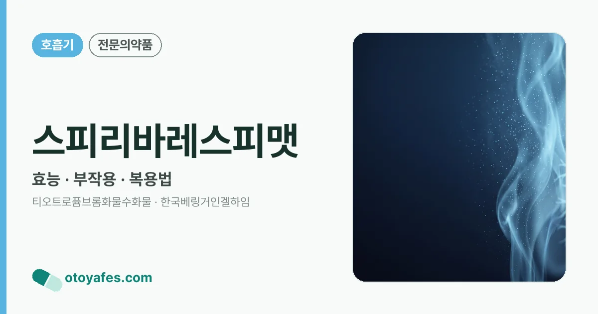 스피리바레스피맷 정리 썸네일