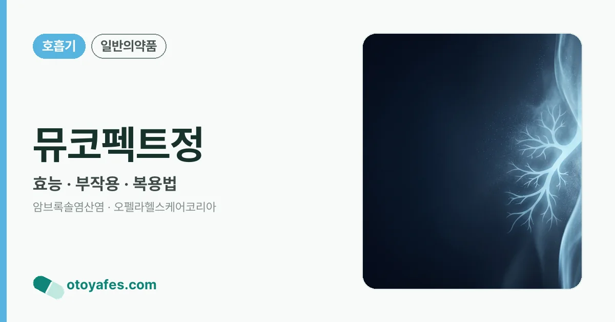 뮤코펙트정 정리 썸네일