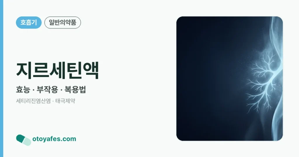 지르세틴액 정리 썸네일