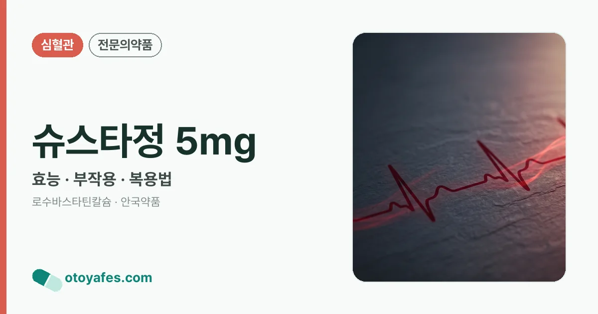 슈스타정 5mg 정리 썸네일