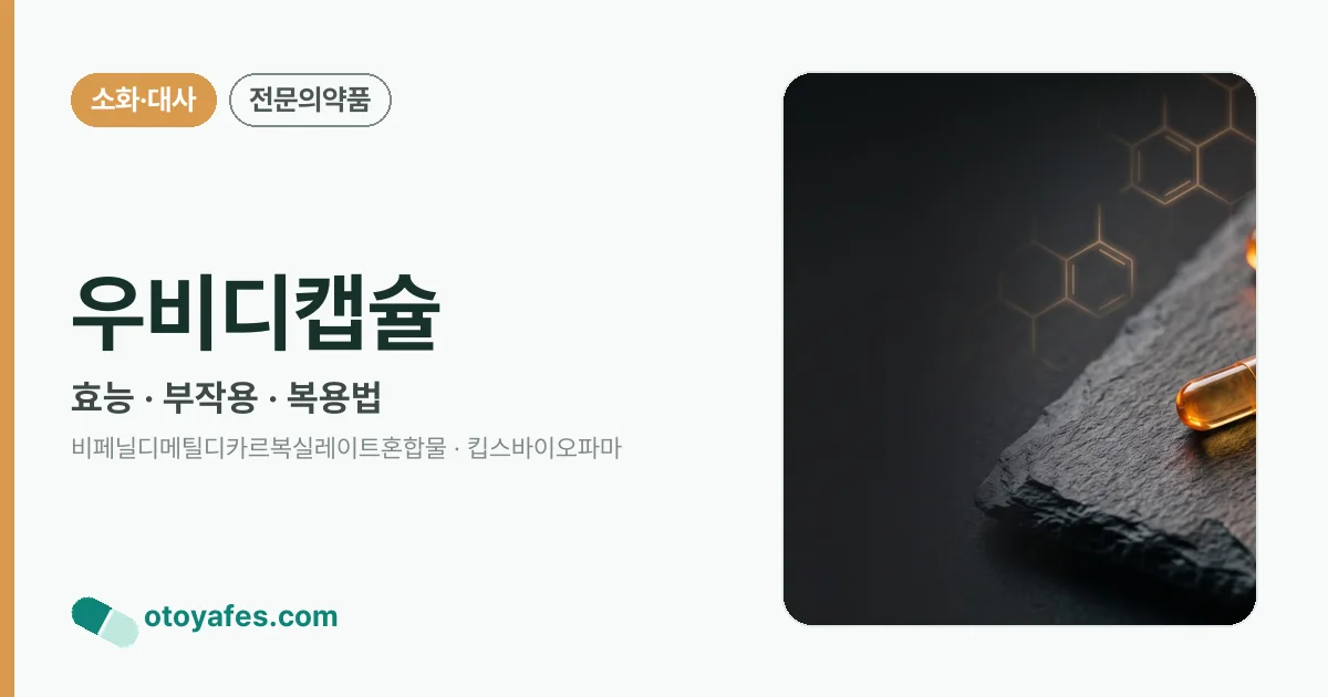 우비디캡슐 정리 썸네일
